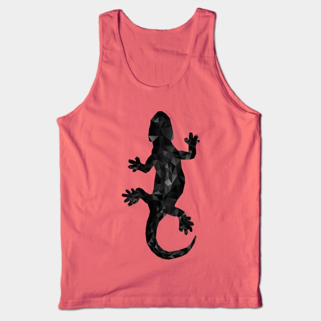 Black Barcelona City Lizard Tank Top by XOOXOO